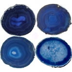 JIC Gem  Kristal Bardak Altl(4 adet)(Mavi)