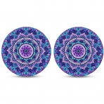 ZFRXIGN Mandala Lotus Bask Ahap Bardak Altl(2 adet)(mavi)