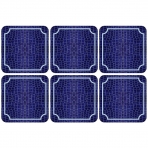 Pimpernel Dekoratif Bardak Altl(6 adet)(Mavi)