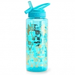 Home Tune  900 mL Plastik Termos(Mavi)