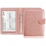Caweet RFID Korumal Kadn Deri Pasaportluk (Pembe)