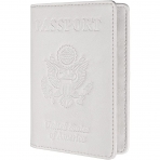 AGBIADD RFID Korumal Erkek Deri Pasaportluk (Beyaz)