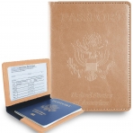 Sizobi RFID Korumal Kadn Deri Pasaportluk (Krem)