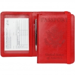 GDTK RFID Korumal Kadn Deri Pasaportluk (Krmz)