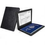 Cokokert  RFID Korumal Erkek Deri Pasaportluk (Siyah)