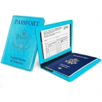 Cokokert  RFID Korumal Erkek Deri Pasaportluk (Mavi)