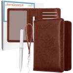 JanCalm RFID Korumal Erkek Deri Pasaportluk (Kahverengi)