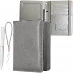 JanCalm RFID Korumal Erkek Deri Pasaportluk (Gri)