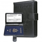 MCmolis RFID Korumal Erkek Deri Pasaportluk (Siyah)