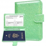 MCmolis RFID Korumal Erkek Deri Pasaportluk (Yeil)