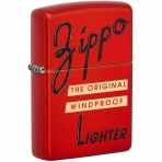 Zippo Red Box Top Design Red Pocket akmak