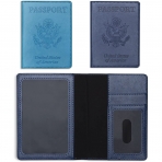 Maxxma RFID Korumal Kadn Deri Pasaportluk (Mavi) (2 Adet)
