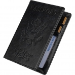TOOVREN RFID Korumal Erkek Deri Pasaportluk (Siyah)