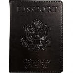 KAOBAN RFID Korumal Erkek Deri Pasaportluk (Siyah)