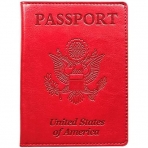 KAOBAN RFID Korumal Erkek Deri Pasaportluk (Red)