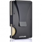 LEXTURE RFID Korumal� Erkek Al�minyum Kartl�k(Siyah)
