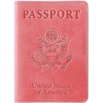 Hopesy RFID Korumal Kadn Deri Pasaportluk (Pembe)