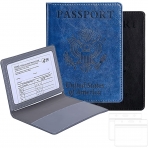 NC RFID Korumal Deri Pasaportluk(Siyah/Lacivert)