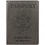 Dayka RFID Korumal Erkek Deri Pasaportluk (Gri)