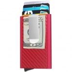 YWHBK RFID Korumal Erkek Karbonfiber Kartlk (Krmz)