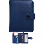 CXPZG RFID Korumal Erkek Deri Czdan (Mavi)