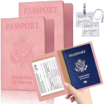 Sambois Deri Pasaportluk(2 Adet)(Pembe/Pembe)
