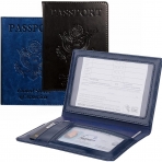 MsAnya Deri Pasaportluk(2 Adet)(Siyah/Mavi)