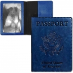 Sonloka RFID Korumal Erkek Deri Pasaportluk (Lacivert)