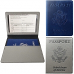 HYXBB RFID Korumal Deri Czdan (Mavi/Gri)(2 Adet)