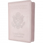 AGBIADD RFID Korumal Kadn Deri Pasaportluk (Pink)