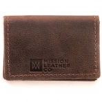 Mission Leather Erkek Deri Kartlk(Koyu Kahve)