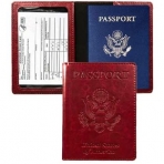 MUAZIDA RFID Korumal Erkek Deri Pasaportluk (Krmz)
