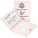 K KENON RFID Korumal Deri Pasaportluk(Pembe)