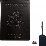 Generic RFID Korumal Erkek Deri Pasaportluk (Siyah)