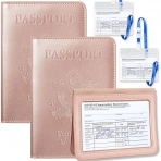 JUSJOJO Deri Pasaportluk(2 Adet)(Rose Gold)