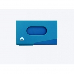 GON -DESIGNS RFID Korumal Erkek Alminyum Kartlk (Mavi)