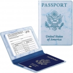 Zekkaome RFID Korumal Deri Pasaportluk (Mavi)