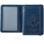 LAUWOO RFID Korumal Deri Pasaportluk (Mavi)