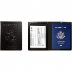 BDAILKA RFID Korumal Kadn Deri Pasaportluk (Siyah)