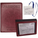MOHO BAG RFID Korumal Erkek Deri Pasaportluk (Krmz)