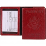 Fussangshu RFID Korumal Deri Pasaportluk (Krmz)