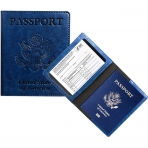 WALNEW RFID Korumal Deri Pasaportluk (Mavi)