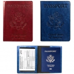 WALNEW RFID Korumal Deri Pasaportluk (Krmz/Mavi)(2 Adet)