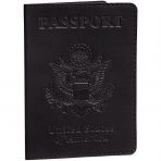 Gmakin RFID Korumal Erkek Deri Pasaportluk (Siyah)