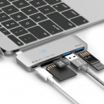 elago Alminyum Multi USB-C Adaptr (Silver)