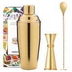 Homestia Paslanmaz elik Kokteyl Shaker Set (Altn)