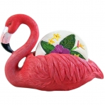 Flamingo Bar Decor Dekoratif Bardak Altl (Beyaz, 4 Adet)
