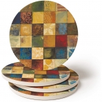 CoasterStone Seramik Bardak Altl (Dcor Mozaik Desenli, 4 Adet)