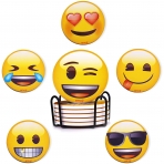 MORCART Mantar Bardak Altl(Emoji, 6 Adet)
