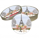 Paperproducts Dekoratif Bardak Altl(Paris Temal, 12 Adet)